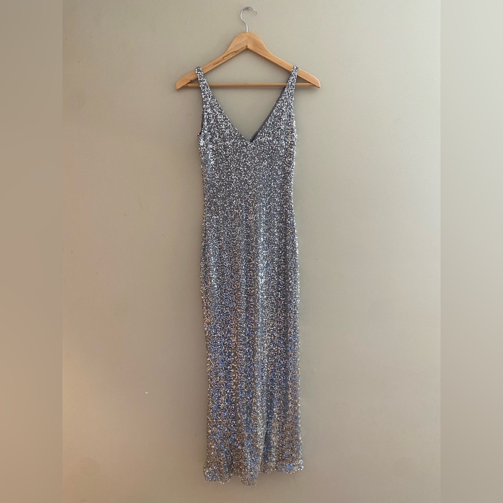 Sequin evening gown